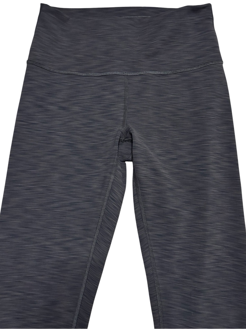 Lululemon Wunder Train HR Crop Legging Heathered Graphite Gray Sz 8 - Picture 9 of 11
